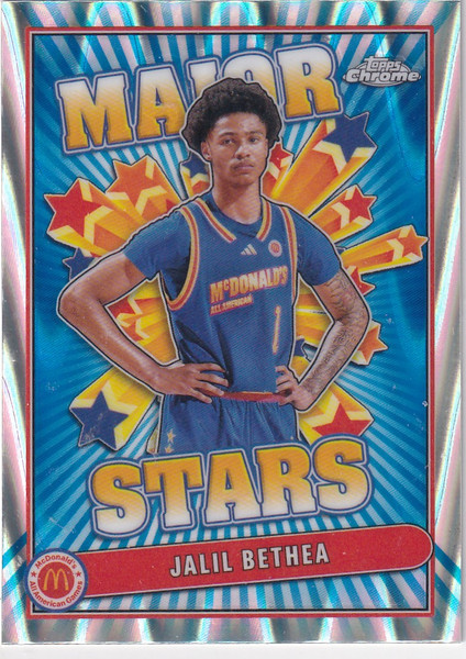 2024 TOPPS CHROME MCDOANLDS #SES-JAB JALIL BETHEA MAJOR STARS- MIAMI HURRICANES