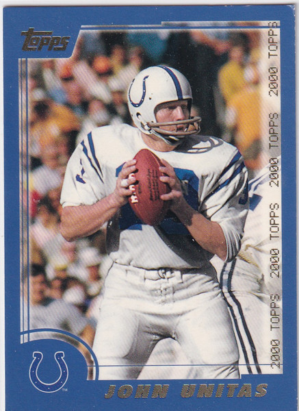 2000 TOPPS #19 JOHN UNITAS- INDIANAPOLIS COLTS
