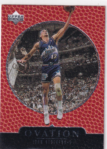 1998 UPPER DECK #66 JOHN STOCKTON OVATION- UTAH JAZZ