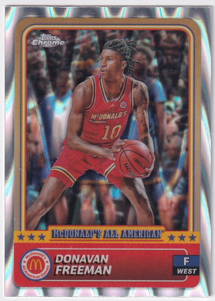 2024 TOPPS CHROME MCDOANLDS #37 DONOVAN FREEMAN RAY WAVE- SYRACUSE ORANGE