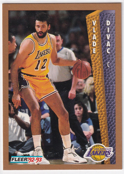 1992 FLEER #107 VLADE DIVAC- LOS ANGELES LAKERS