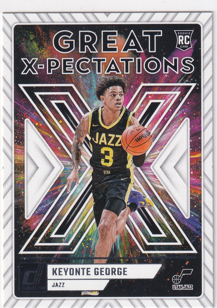2023-24 DONRUSS #17 KEYONTE GEORGE GREAT X PECTATIONS- UTAH JAZZ