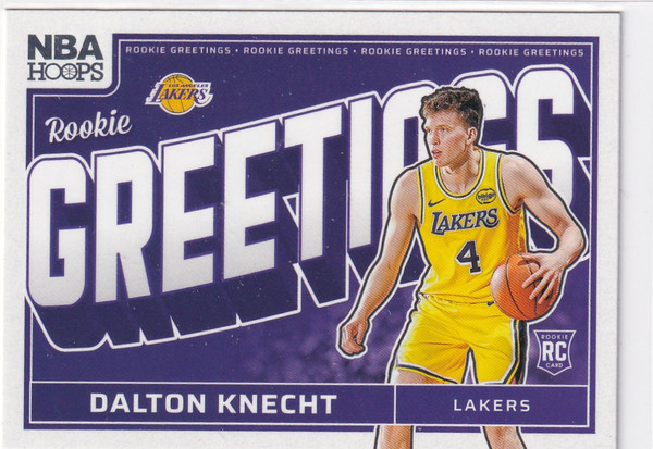 2024-25 HOOPS #19 DALTON KNECHT GREETINGS- LOS ANGELES LAKERS
