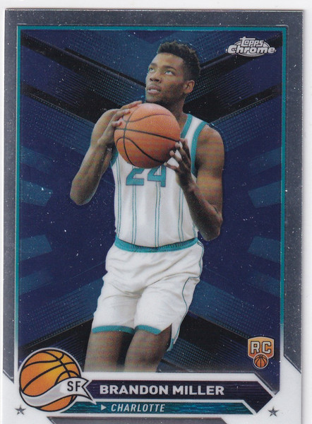 2024 TOPPS CHROME #127 BRANDON MILLER- CHARLOTTE HORNETS