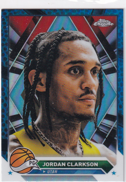 2024 TOPPS CHROME #159 JORDAN CLARKSON BASKETBALL BOARDER- UTAH JAZZ