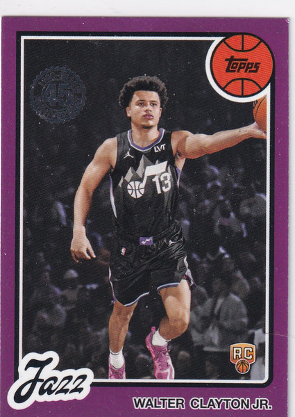 2025 TOPPS #80BK-64 WALTER CLAYTON THROWBACK PINK- UTAH JAZZ