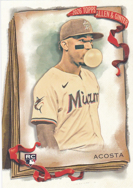 2026 Topps Allen & Ginter #203 Maximo Acosta RC Miami Marlins