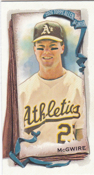2026 Topps Allen & Ginter MINI #129 Mark McGwire A&G Back Oakland Athletics