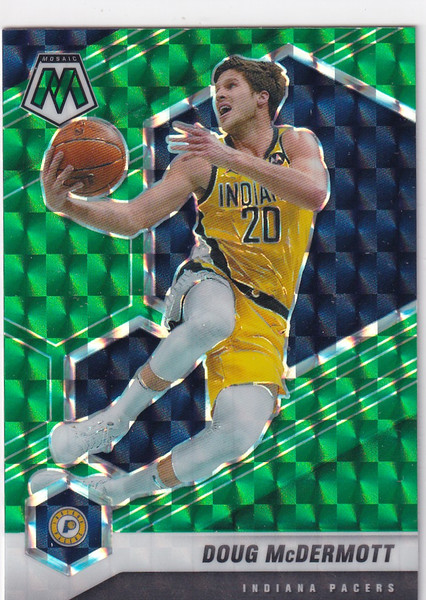 2020-21 MOSAIC #150 DOUG MCDERMOTT GREEN REACTIVE- INDIANA PACERS