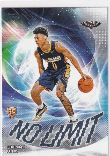 2025 TOPPS #NL-7 JEREMIAH FEARS NO LIMIT- NEW ORLEANS PELICANS
