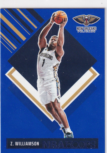 2024-25 HOOPS #290 ZION WILLIAMSON BLUE TRIBUTE- NEW ORLEANS PELICANS