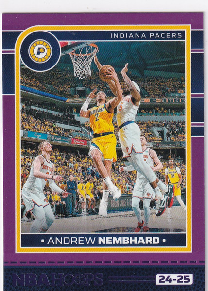 2024-25 HOOPS #52 ANDREW NEMHARD PURPLE- INDIANA PACERS