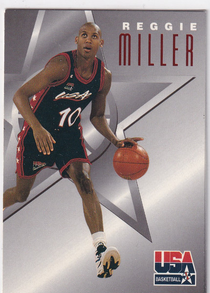 1996 FLEER #5 REGGIE MILLER USA STAR- INDIANA PACERS