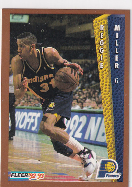 1992 FLEER #91 REGGIE MILLER- INDIANA PACERS