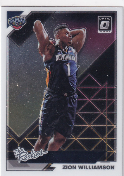 2019-20 DONRUSS OPTIC #1 ZION WILLIAMSON THE ROOKIES- NEW ORLEANS PELICANS