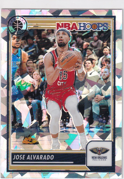 2023-24 PREMIUM STOCK #210 JOSE ALVARADO CRACKED ICE- NEW ORLEANS PELICANS