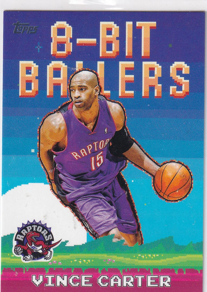 2025 TOPPS #8B-26 VINCE CARTER 8 BIT BALLERS- TORONTO RAPTORS