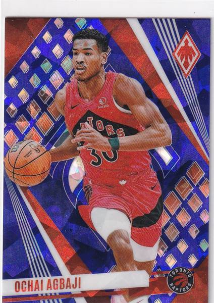 2023-24 PHOENIX #249 OCHAI AGBAJI BLUE CRACKED ICE- TORONTO RAPTORS