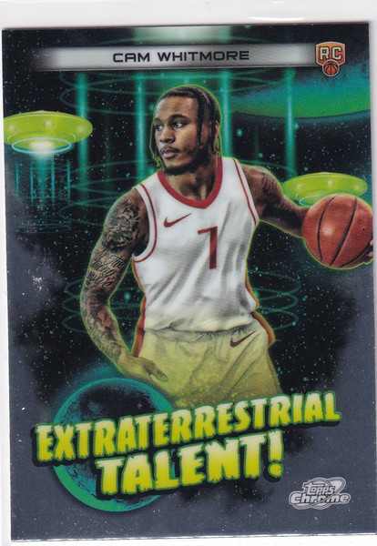 2024 TOPPS CHROME COSMIC #ET-18 CAM WHITMORE EXTRATERRESTRIAL- HOUSTON ROCKETS