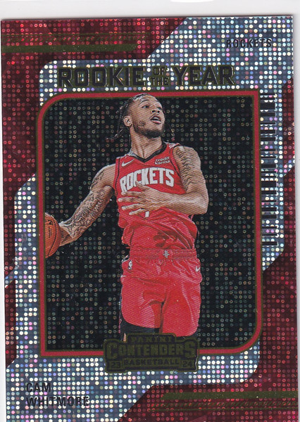 2023-24 CONTENDERS #1 CAM WHOTMORE ROOKIE OF YEAR SPARKLE- HOUSTON ROCKETS