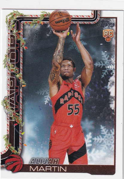 2025 TOPPS HOLIDAY #H199 ALIJAH MARTIN- TORONTO RAPTORS