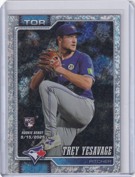 2026 Topps Update Holo Foil #US58 Trey Yesavage Rookie Debut RC - Blue Jays