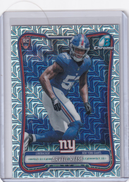 2026 Bowman Football Mojo Mega Box Refractor #BCV-182 Arvell Reese RC - Giants