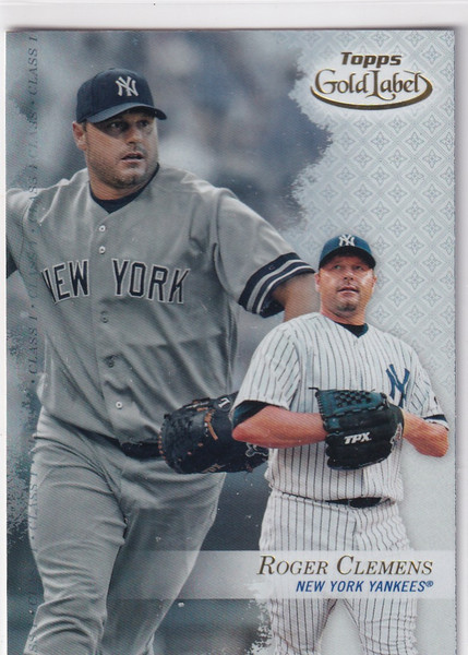 2017 TOPPS GOLD LABEL #99 ROGER CLEMENS CLASS 1- NEW YORK YANKEES