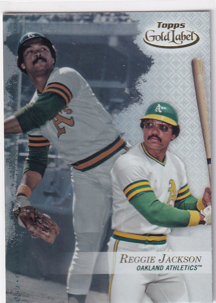 2017 TOPPS GOLD LABEL #92 REGGIE JACKSON CLASS 1- OAKLAND ATHLETICS