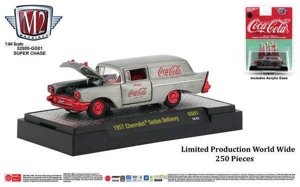 M2 Machines Coca-Cola Release GG01 1957 Chevrolet Sedan Delivery CHASE