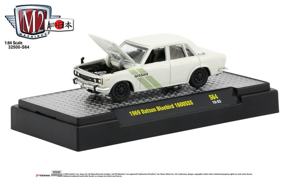 M2 Machines JAPAN 1969 Datsun Bluebird 1600SSS - Cream S64