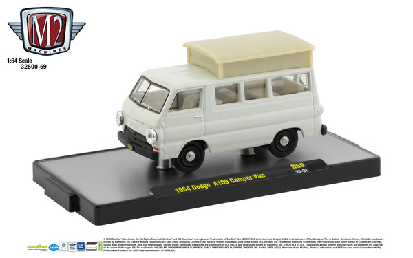 M2 Machines Auto Shows 1:64 1964 Dodge A100 Camper Van Release 59