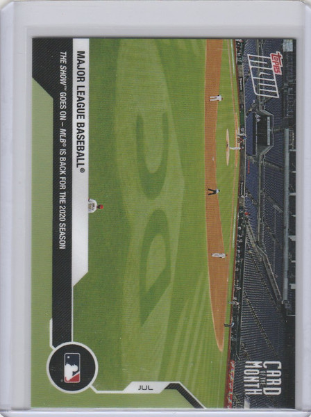 2020 Topps Now #M-JUL MAJOR LEAGUE BASEBALL COTM