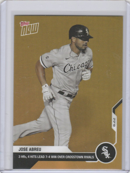 2020 Topps Now #ODB-3 JOSE ABREU CHICAGO WHITE SOX BONUS