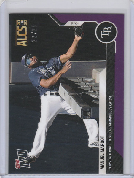 2020 Topps Now Parallel #403 MANUEL MARGOT TAMPA BAY RAYS 22/25