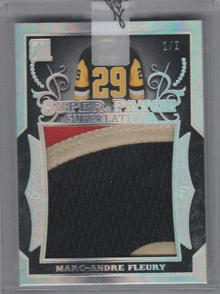 2017 Leaf #SP-19 Marc-Andre Fleury Super Patch Superlative 1/2