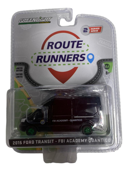 Greenlight 1:64 Route Runners Series 2 2019 Ford Transit FBI Academy CHASE