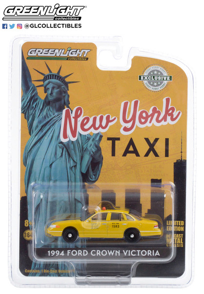 Greenlight 1:64 1994 Ford Crown Victoria NYC Taxi (Hobby Exclusive)
