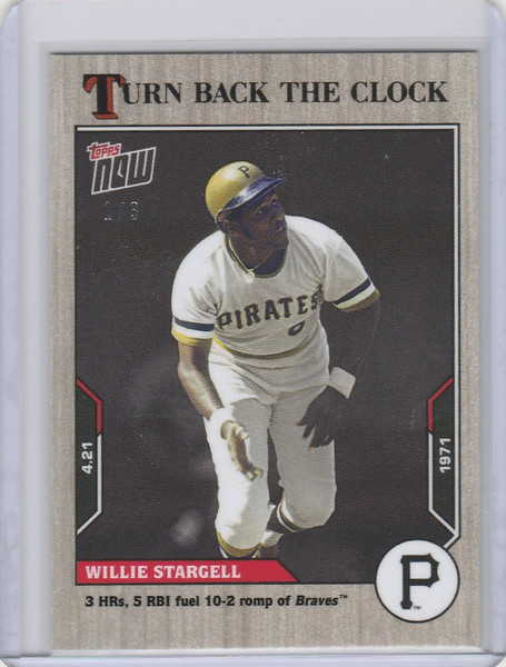 2021 Topps TURN BACK THE CLOCK ASH PARALLEL #21 WILLIE STARGELL PIRATES 1/3