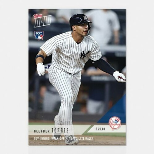 2018 TOPPS NOW #263 10TH-INNING, WALK-OFF HIT CAPS LATE RALLY - GLEYBER TORRES