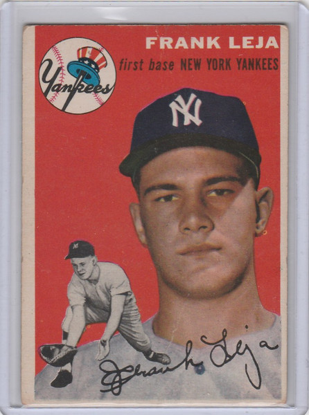 1954 Topps #175 Frank Leja New York Yankees VGEX