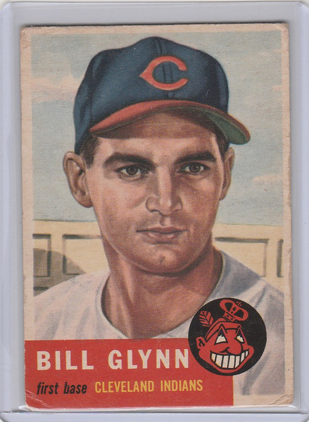1953 Topps #171 Bill Glynn Cleveland Indians VGEX