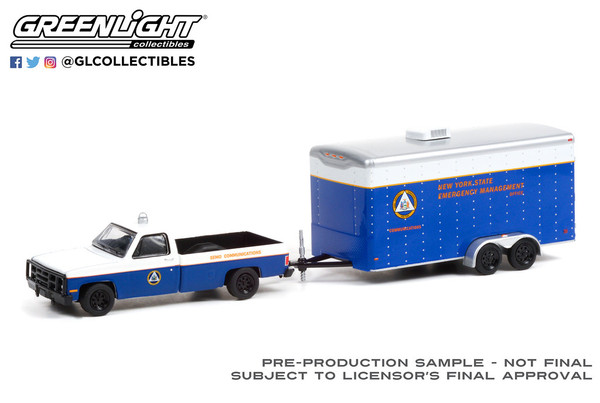 Greenlight 1:64 Hitch & Tow 22 1987Chevrolet M1008 SEMO Communications Trailer
