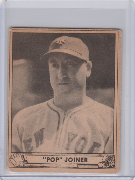 1940 Playball #211 "Pop" Joiner New York Giants VG