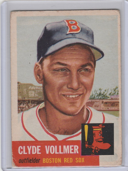 1953 Topps #32 Clyde Vollmer Boston Red Sox EX