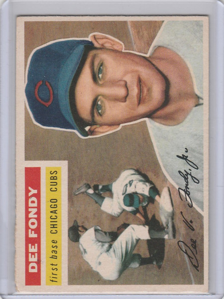 1956 Topps #112 Dee Fondy Chicago Cubs EXMT