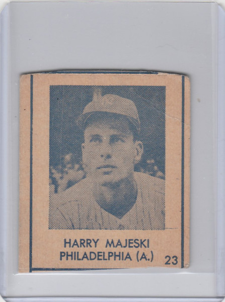 1948 R346 Blue Tint #23 Harry Majeski Philadelphia Phillies EX