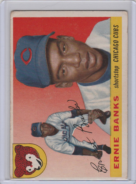 1955 Topps #28 Ernie Banks Chicago Cubs EX