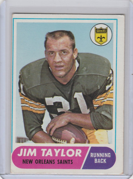 1968 Topps #160 Jim Taylor New Orleans Saints  EX