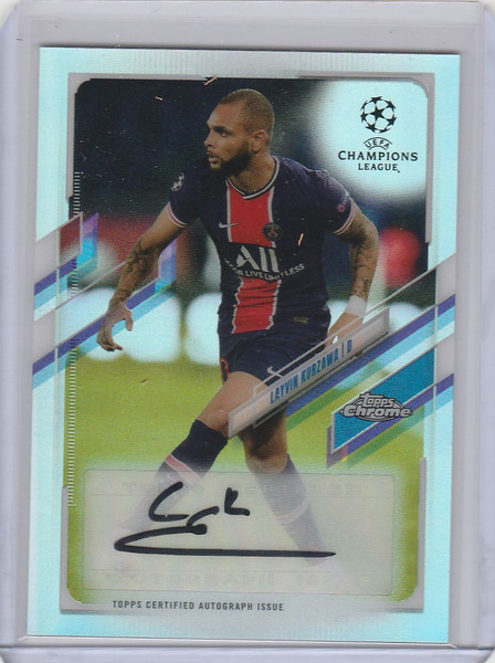 2020-21 Topps Chrome UEFA Auto CA-LK Layvin Kerzawa PSG